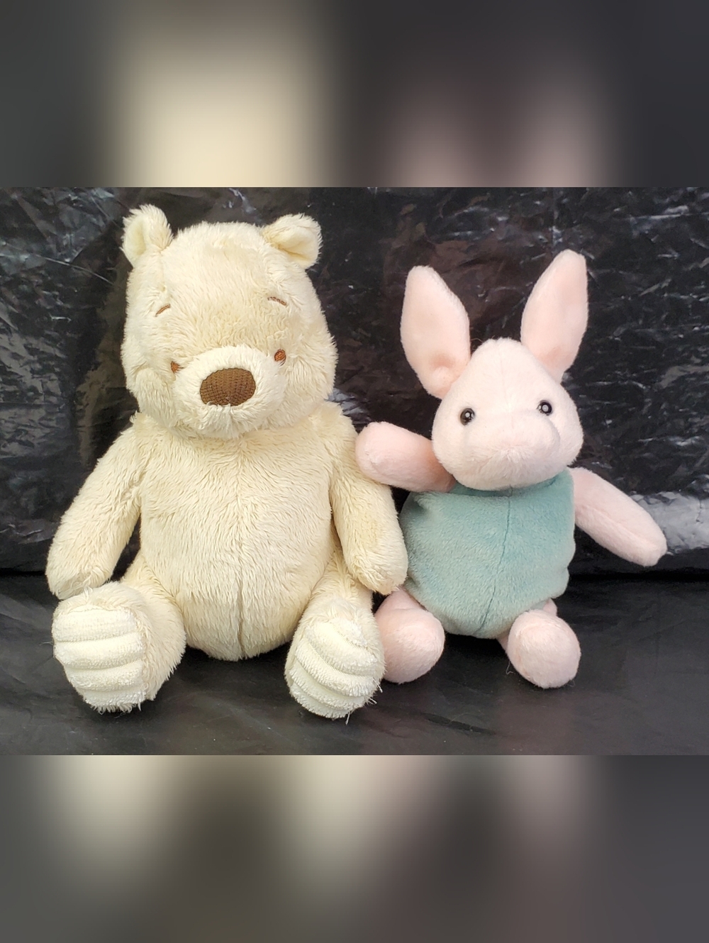 Disney Classic Pooh and Piglet Stuffed Animal Plush Toys Mixed Lot - GUC